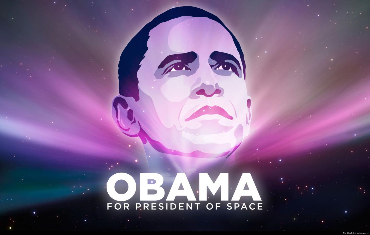 Space president - Obama for president of space